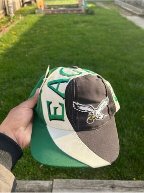 Vtg Rare Large Letters Philadelphia Eagles Hat SnapBack Team NFL